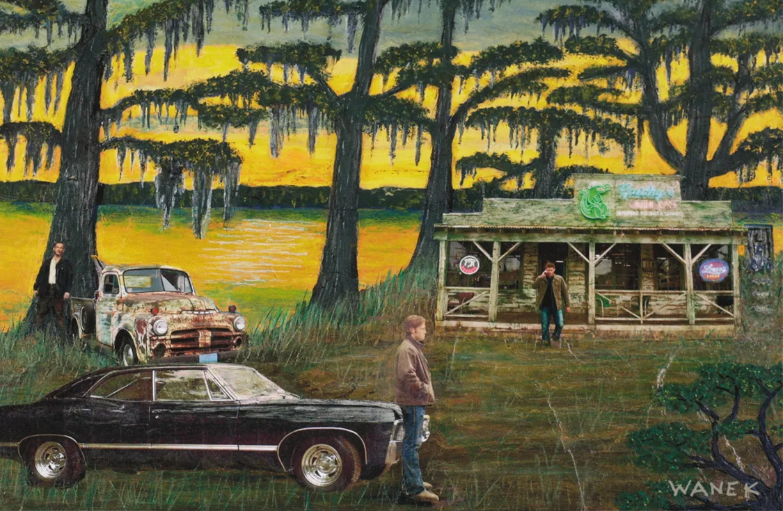 Jerry Wanek's 15th anniversary Roadhouse artwork