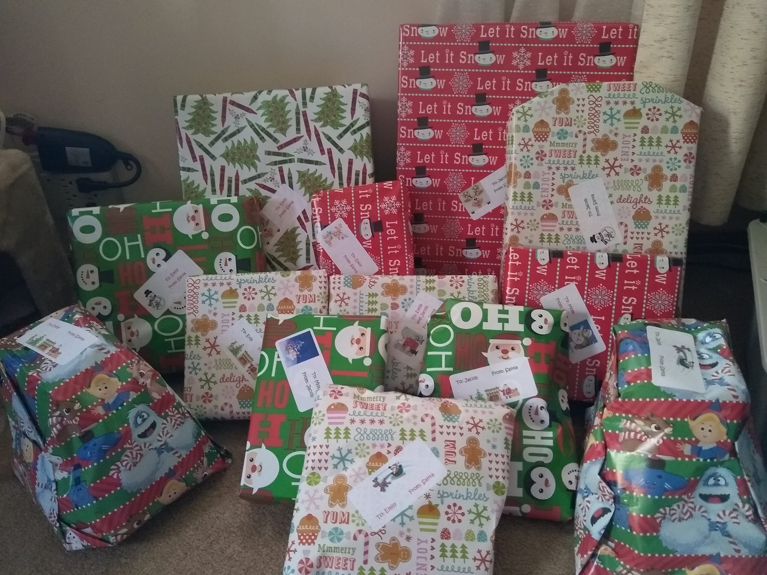 ‘Santa’ Fulfills Christmas Wishes for Mother and Young Children